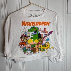 Nickelodeon 90s Character Cropped T Shirt XL